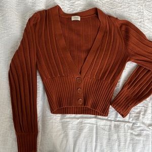 Aritzia (Wilfred) Plunge Front Cardigan - S